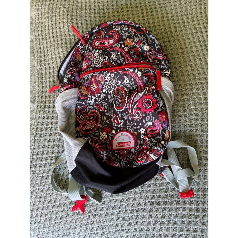 Vera Bradley x Coleman 15L Lightweight Outdoor Backpack in Eden Paisley Grey